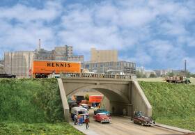 Walthers Cornerstone 696747837049 Series Kit Ho Scale Street System- Arched Road Bridge