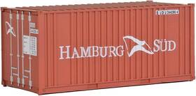 949-8004 Walthers Scenemaster Ho Scale Model Of Triton Brown White 20ft Corrugated Container With Flat