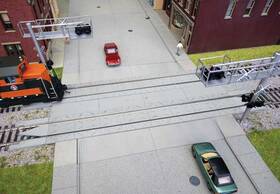 948-83115 Walthers Track Ho Scale Modern Concrete Crossing With Rerailer Ends - Kit