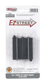 00265 Williams Bachmann O E-z Street 2.5inch Curve To Track Pack Of 4
