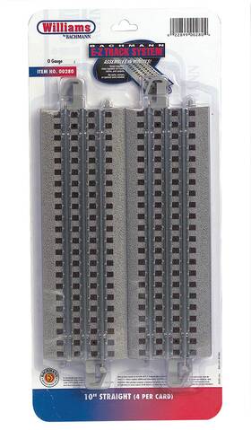 00280 Williams Bachmann O E-z 10 Inch Straight Track Pack Of 4