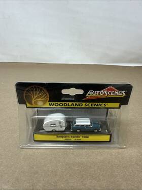 Wooas5328 Woodland Scenics N Scale Autoscenes As5328 Thompsons Station Wagon With Camper