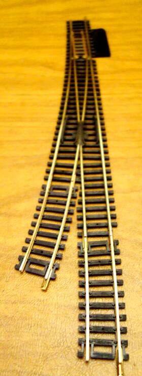 303328 Yugoslavia Ho Scale 12 Inch Brass Remote Right Hand Switch Track Yugloslavia Tested Works