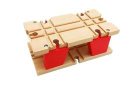 2-leve Z Mayabbo Ac7408 Wooden Train Tracks Accessories Wood Tunnel For Railroad