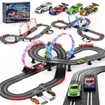 3 In 1 Slot Race Track Sets With 4 High Speed Cars, Electric Ca.... Fixed Price $113.28.