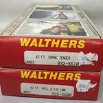 Ho Scale Walthers Rail And Tie Car 932-5600 & Crane Tender 932-5510 1/87 Kits. Fixed Price $20.00.