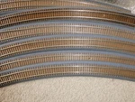 Vintage Ho Scale Lot Of 9 Tru Curved Roadbed 32" Radius With Track. Fixed Price $49.00.