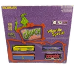 Bachmann How The Grinch Stole Christmas Whoville Scale Electric Train Set. Fixed Price $114.99.