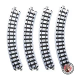 New Kato Narrow Gauge Unitrack Curved Railroad R183-45 Pieces 52-220. Fixed Price $16.79.