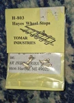 Ho Tomar H-803 Lot Of Two Hayes Wheel Stops Nip BE6. Fixed Price $7.20.