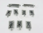 7 Bachmann 4491B Ho Nickel Silver E-z Hayes Bumpers & 2 Curve 4" Tracks. Fixed Price $45.99.
