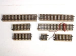 Marklin Ho Lot 7 Straight Rails: 6 Single + 1 Contact Power 3. Fixed Price $20.99.