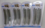 Bachmann Ez-track 22" Radius Curved Ho Scale 16 Pieces 44503. Fixed Price $50.00.
