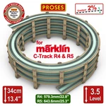 New! Proses 3,5 Level Helix For Marklin C-tracks Radius 4 & / Grade 2%. Fixed Price $330.00.