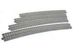 Kato 2-241 Ho Scale Superelevated Curve Track W/ Concrete Ties Set (4). Fixed Price $12.75.