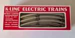K-line Electric Trains O/O27 Gauge Curved Track 5 Pieces Nos 9". Fixed Price $24.99.