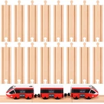 Liliful 16 Pack Wooden Train Track Expansion Pieces Male-male Female-female. Fixed Price $27.58.