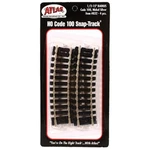 Ho Scale Atlas 832 Code 100 15" Radius 1/2 Curve (4) Pcs.. Fixed Price $6.37.