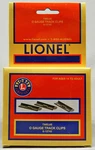 Box Of Lionel Ga. Track Clips, Section Connectors Rail 6-12743. Fixed Price $13.31.