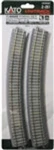 Kato 2-251 Ho Scale Unitrack 790MM 31-1/8" 22.5 Degree Curve (4 Pack). Fixed Price $14.99.