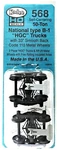 Ho Scale Kadee #568 National Type B-1 50-TON Centering Trucks W/33" Wheels. Fixed Price $15.79.