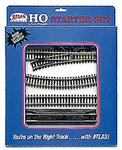 Atlas Ho Snap Track Code 100 Starter Set Nickel-silver Rail, Black Ties 88. Fixed Price $71.98.