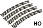 Ho Scale 18" Radius Curve 4-PACK -- Code 100 Nickel Silver, 433-3000. Fixed Price $9.99.