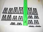 Ho Plastic Trestle Set Of Pcs MP79-18. Fixed Price $10.00.