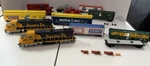 Lot Of 12 Pc Bachmann Train Set Engines W/ Animals & Cars 14503 14103. Fixed Price $49.99.