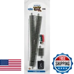 Bachmann E-z Track #6 Turnout Left Nickel Silver Rail Gray Roadbed Ho Scal. Fixed Price $92.19.