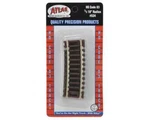 Atlas 534 Ho Code 83 18" Radius 1/3 Curve (4). Fixed Price $6.00.