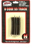 N Scale Atlas 2015 Code 55 12.5" Radius Half Curve (6) Pcs. Fixed Price $6.58.