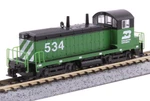 Kato Scale Emd NW2 Burlington Northern 534 Dc Version 176-4377. Fixed Price $105.57.