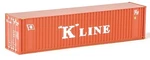 Walthers Scale New 2025 "k" Line 40' Ribbed Container 949-8803. Fixed Price $9.67.