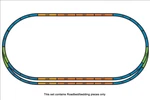 Piko #55367 Ho Scale Roadbed For Track Sets + ***no Included!***. Fixed Price $25.00.