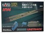 Kato 3114 Ho Scale Unitrack HV4 Interchange Set W/#6 Remote Turnout. Fixed Price $109.99.