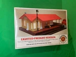 Bachmann Lighted Freight Station #46216 Ho Scale New Original Box. Fixed Price $22.22.