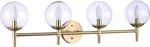 Minka Lavery 2794-695 Auresa Soft Brass Light Vanity Clear Glass 35 Inch Wide. Fixed Price $159.95.