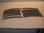 Bachmann Lot Of 12 Ho Gauge Curved Track 18 (silver) Used Free Shipping. Fixed Price $16.95.