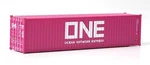 Walthers Scenemaster 949-8275 Ho 40' Hi Cube Container One Magenta. Fixed Price $14.99.