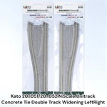 Kato 20-051/20-052 Scale Unitrack Concrete Tie Double Widening Leftright. Fixed Price $27.00.