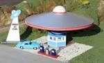 Bachmann 35213 Ho Assembled Area 51 Fuel With Pumps Roadside U.s.a Building. Fixed Price $85.00.