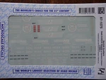Microscale Decal Ho #87-1075 Ns Diesel Dash 9-44CW 9250-9256 Operation Life. Fixed Price $7.50.