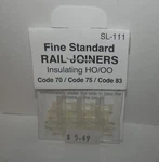 Peco Ho/oo Scale Code 70/75/83 Fine Standard Insulating Rail Joiners #SL-111 Nip. Fixed Price $5.49.