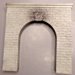 Mth Electric Trains Gray O-gauge Plastic Single Tunnel Portal. Fixed Price $20.00.