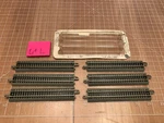 Bachmann Train E-z Ez Track Gray Nickel Silver 6 Pieces 5" Straight Lotl. Fixed Price $17.95.