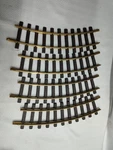 Lgb 11000 No. X 4 Curved Brass Track 30 R600MM R1 G-scale Western Germany. Fixed Price $21.49.