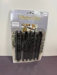 Windham Heights Cobblestone Corners Collectibles Train Track Straight Rails Set. Fixed Price $12.50.