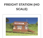 Ho 1/87 Scale Bachmann 45171 Freight Station Building Structure Kit - Sealed Bag. Fixed Price $9.99.
