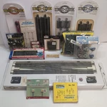 Bachmann Atlas Ho Scale New Tracks & Accs Lot 9" + 2.25" 3" #6 Crossover, Figs. Fixed Price $139.99.